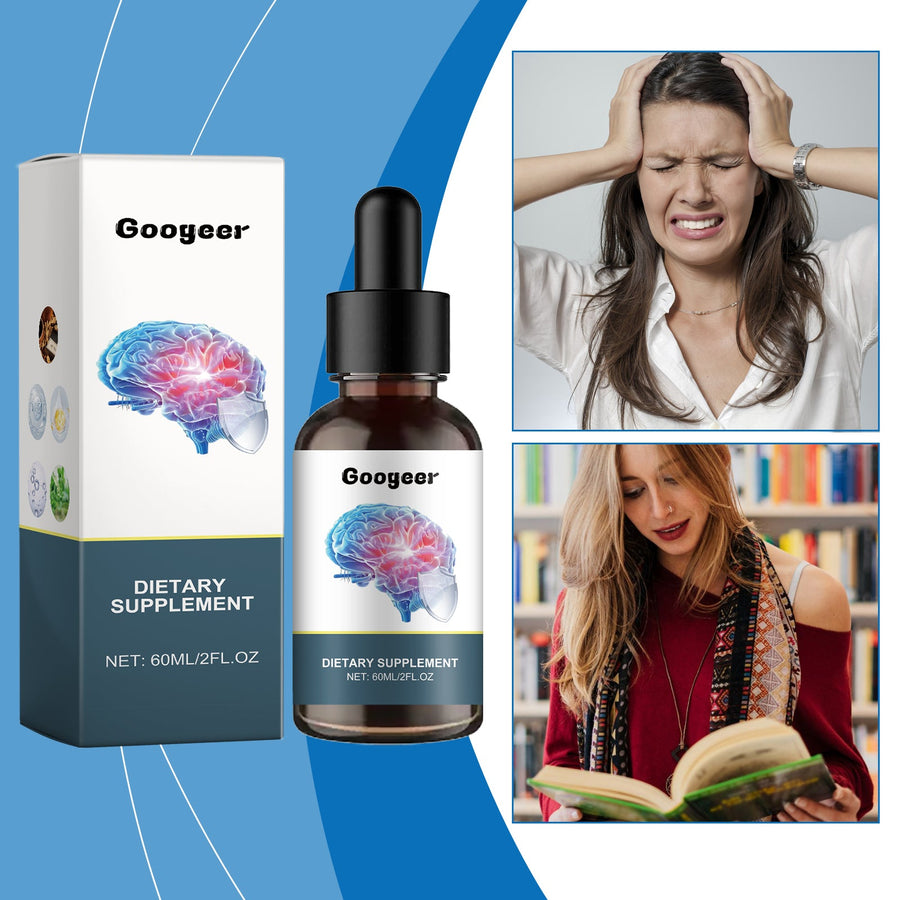 Liquid Memory Support Drops — Enhanced Concentration & Recall