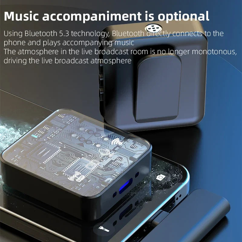 Wireless Lavalier Mic — Stable 20m Range, Advanced Noise