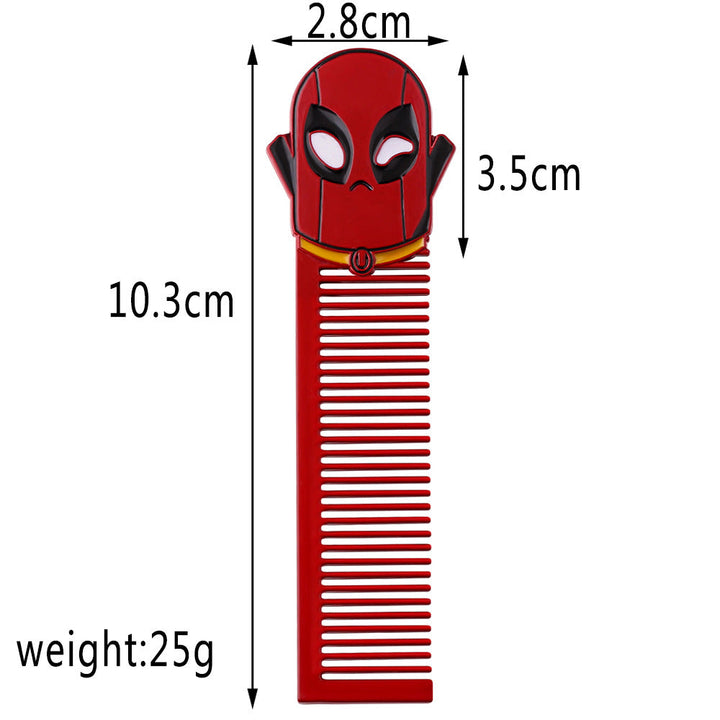 Marvel Character Combs Set — 8 Superhero Hair Accessories