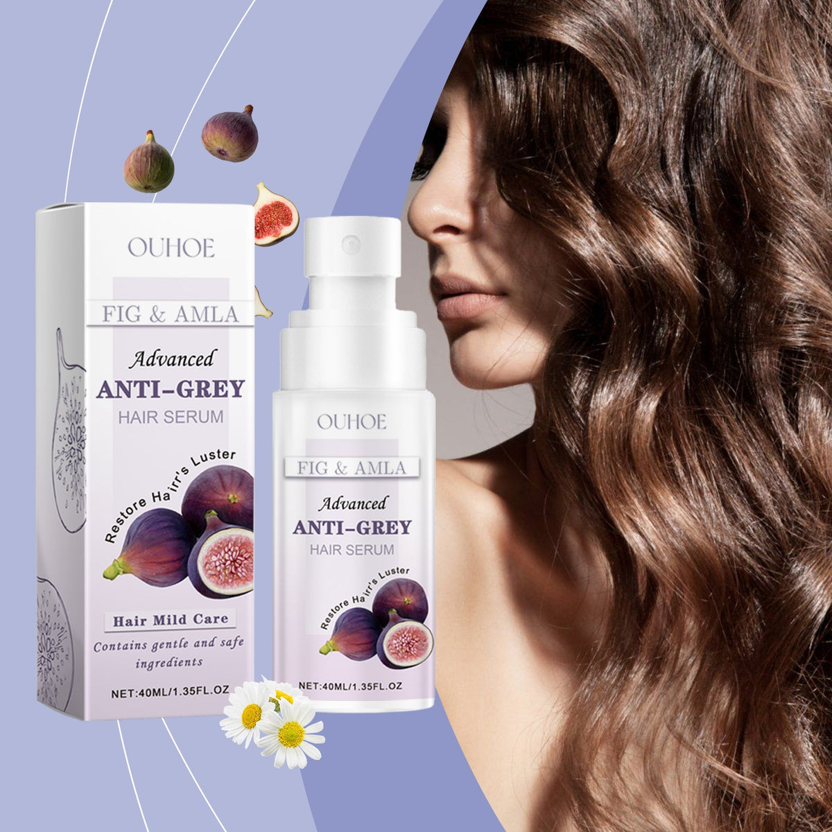 Grey Hair Serum for Nourished, Lustrous-Looking Hair