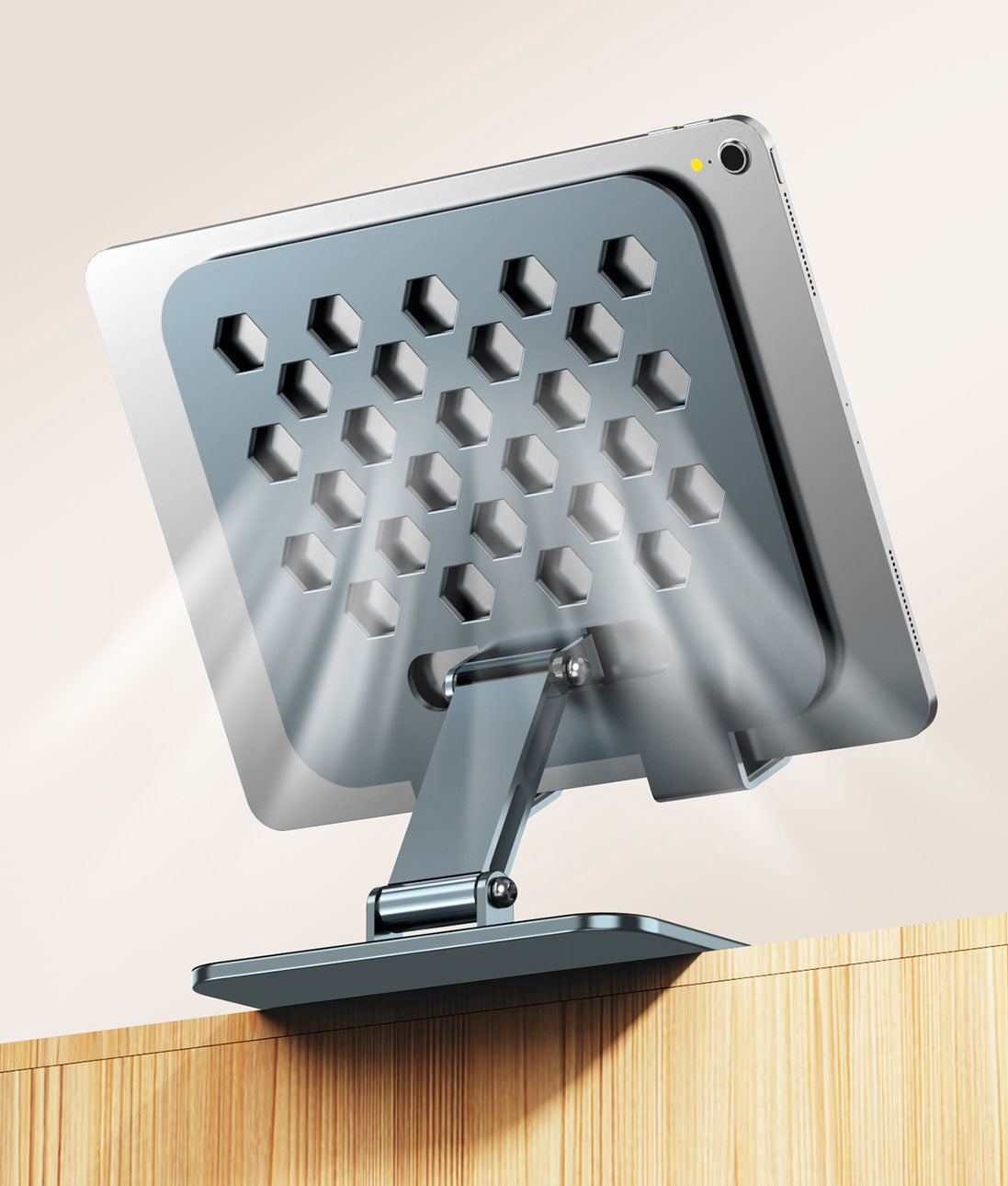 360° Rotating All-Metal Tablet Stand — Ergonomic Desk Setup