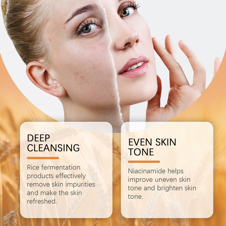 Rice Water Facial Cleanser With Niacinamide Hydration