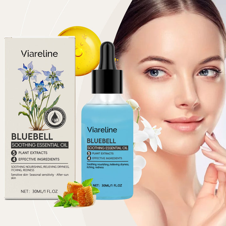 Blue Bell Facial Soothing Oil for Dry, Sensitive Skin