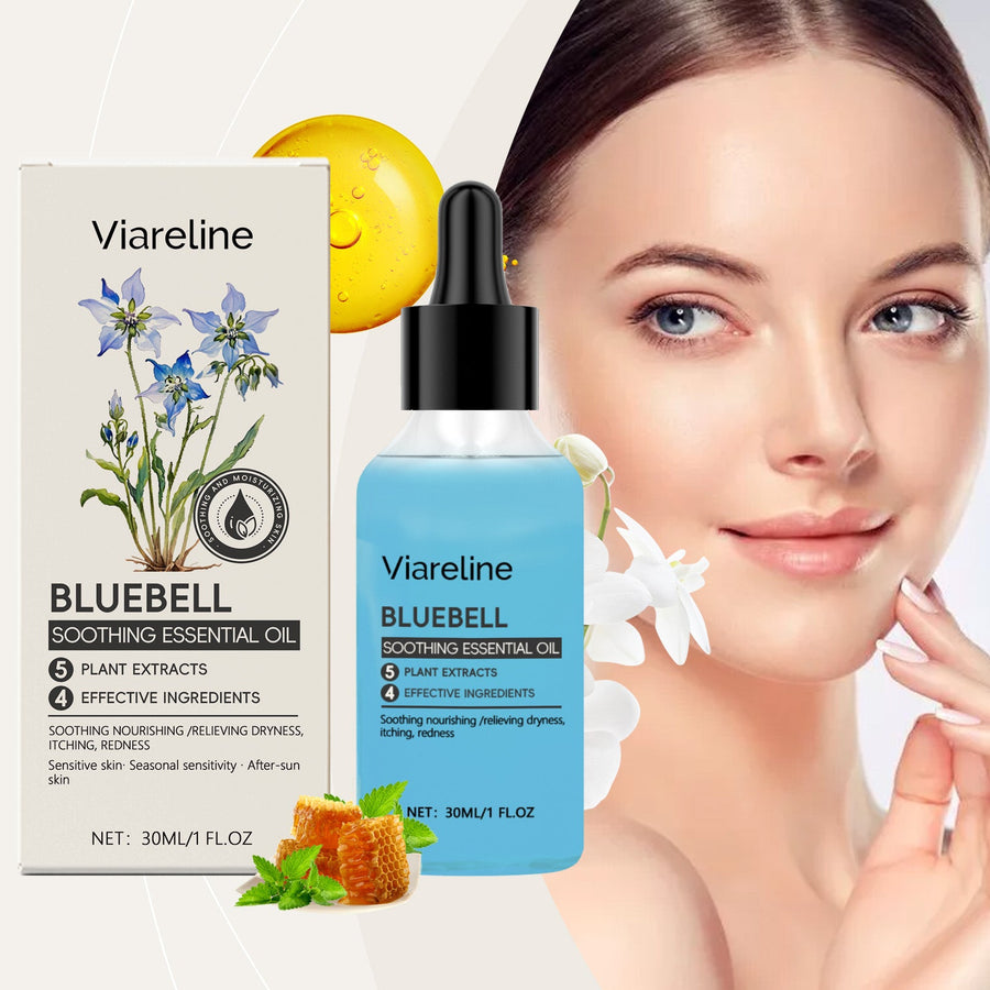 Blue Bell Facial Soothing Oil for Dry, Sensitive Skin