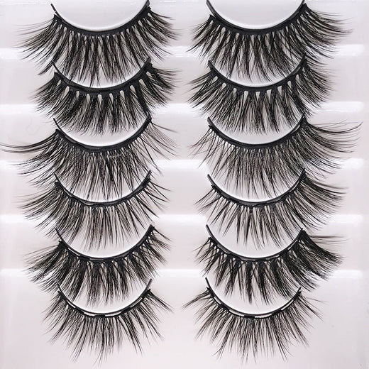Magnetic False Eyelashes Kit With 8 Reusable Styles