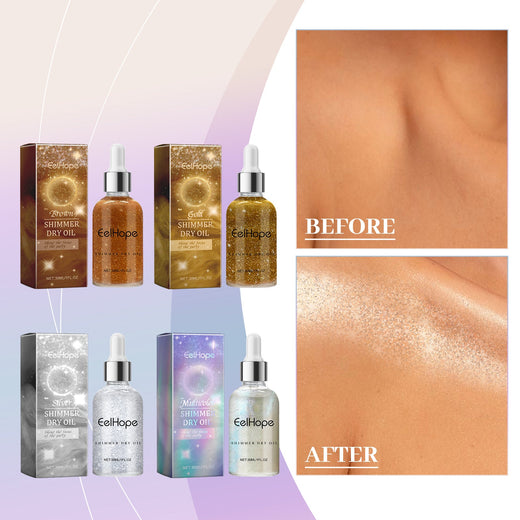 Body Glitter Oil for Long-Lasting Moisturizing Glow