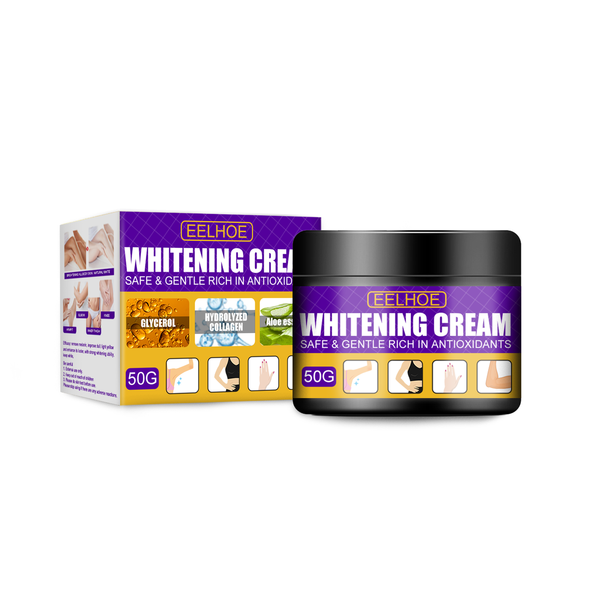 Body Brightening Cream for Dark Elbows, Knees & Underarms