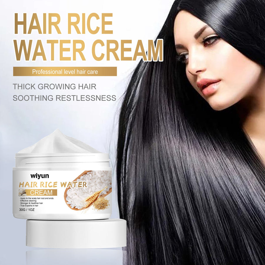 Hair Rice Water Cream for Dry Scalp and Frizzy Roots