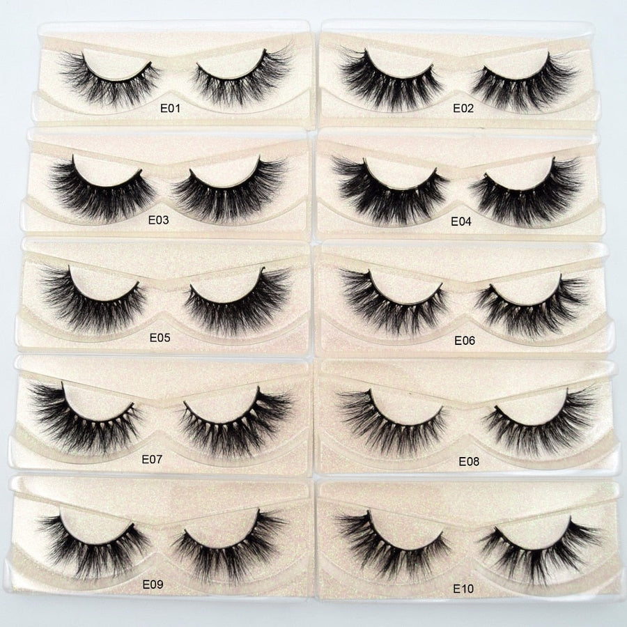 3D False Eyelashes for Soft, Wispy Glam Eye Volume