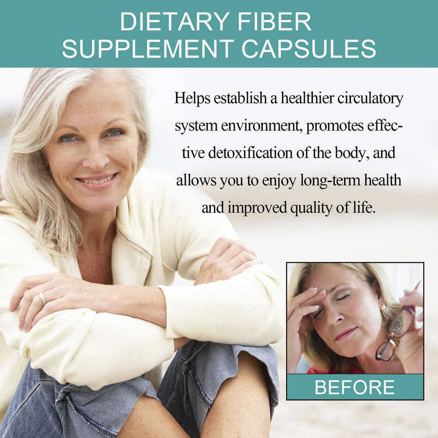 Fiber Supplement Capsules — Heart, Circulation & Detox