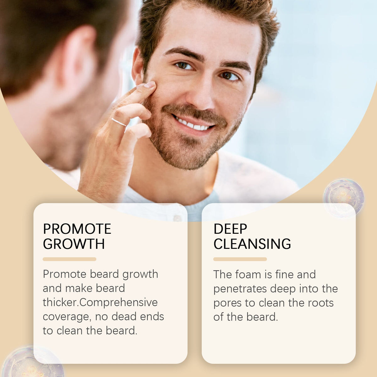 Beard Cleanser for Growth — Herbal Wash for Thicker Facial