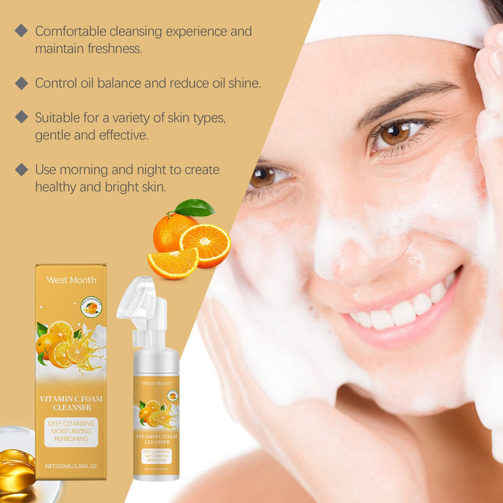 Vitamin C Foam Cleanser for Oily Acne-Prone Skin