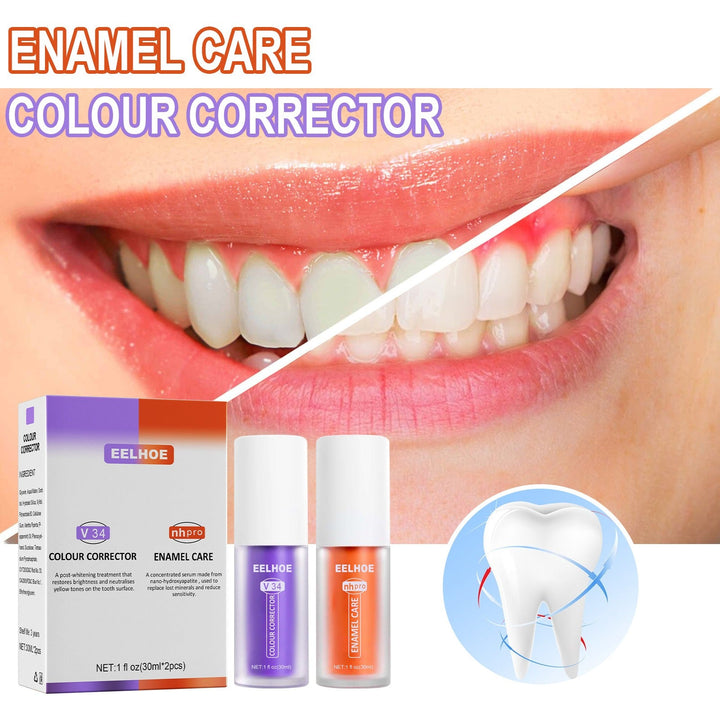 Purple Toothpaste Color Corrector for Brighter Teeth