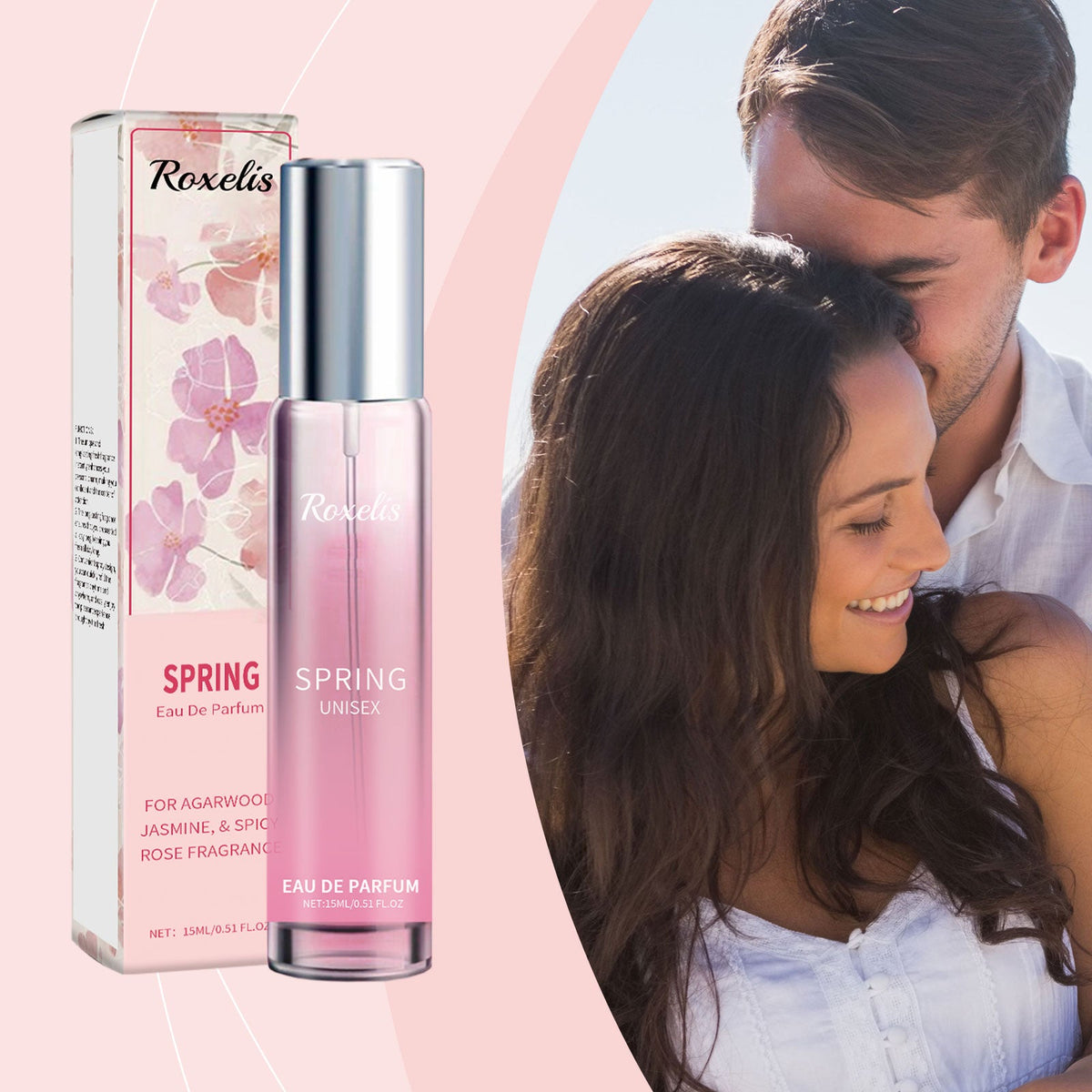 Portable Unisex Rose Perfume with Deep Woody Finish