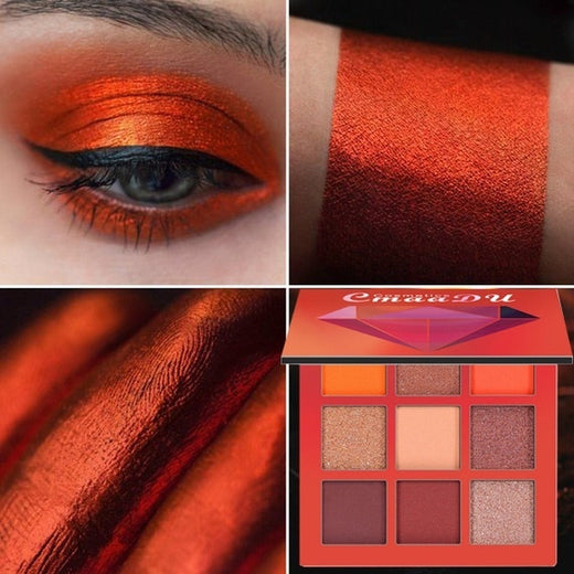 9-Color Eyeshadow Palette for Bold, Colorful Looks