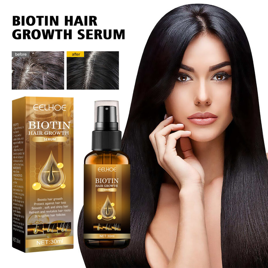 Biotin Hair Growth Serum — Stop Hair Loss, Visible Density