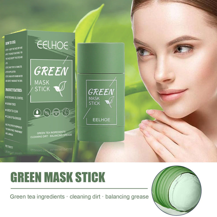 Green Tea Clay Mask Stick for Clean, Balanced Pores