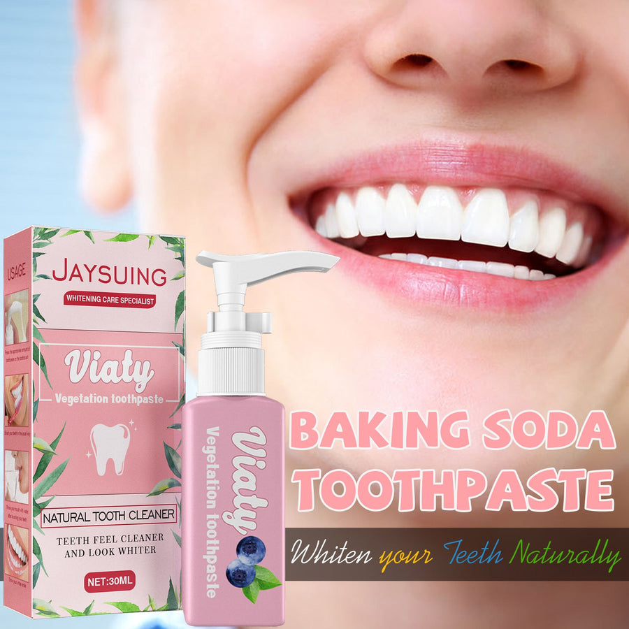 Baking Soda Whitening Toothpaste — Natural, Fruit-Powered