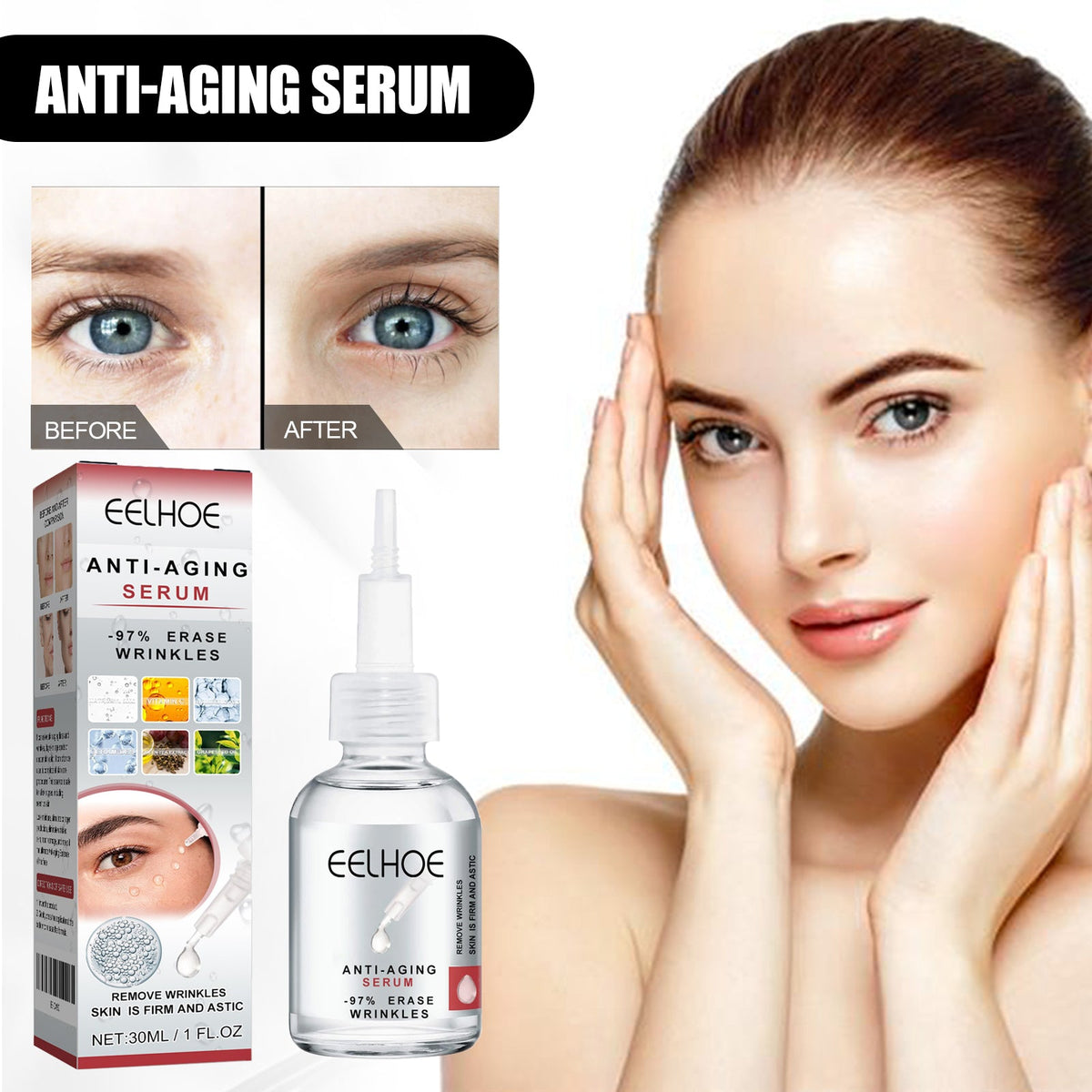 Anti-Wrinkle Serum for Firmer, Smoother Skin Daily