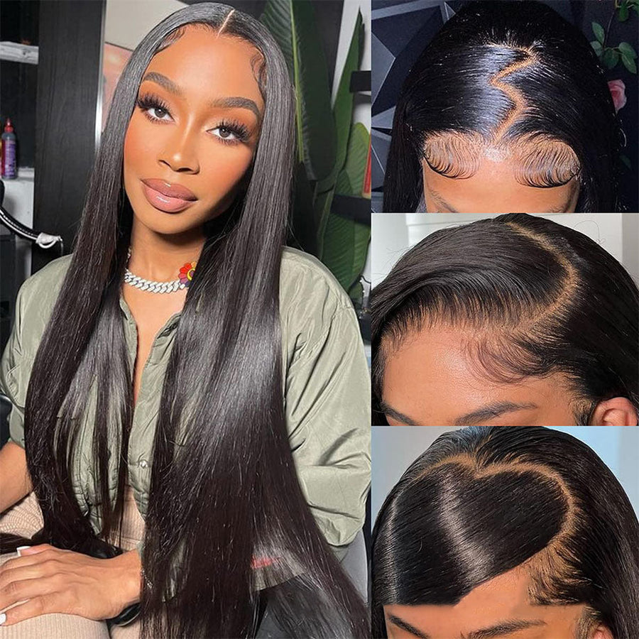 Glueless Human Hair Wig for Sleek, Natural Style