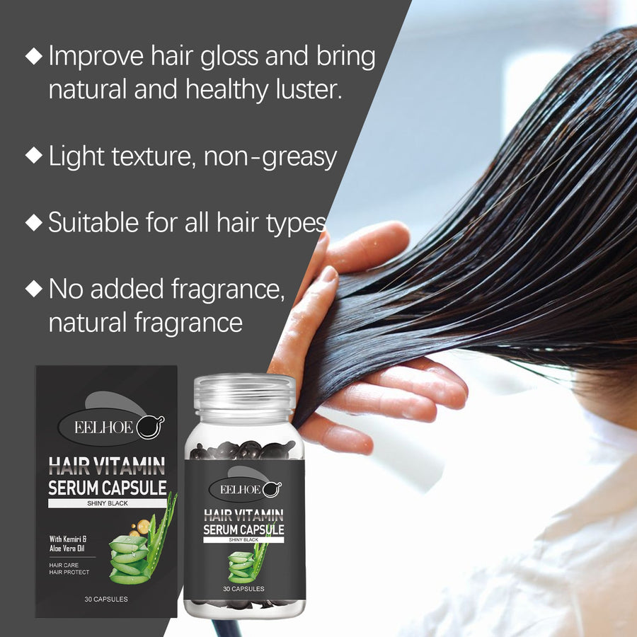 Hair Serum Capsules for Smooth, Shiny, Moisturized Hair