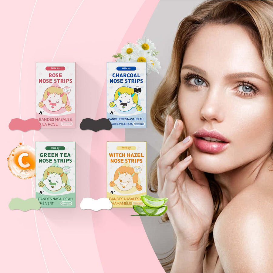 Green Tea Nose Pore Strips — Gentle Blackhead Removal
