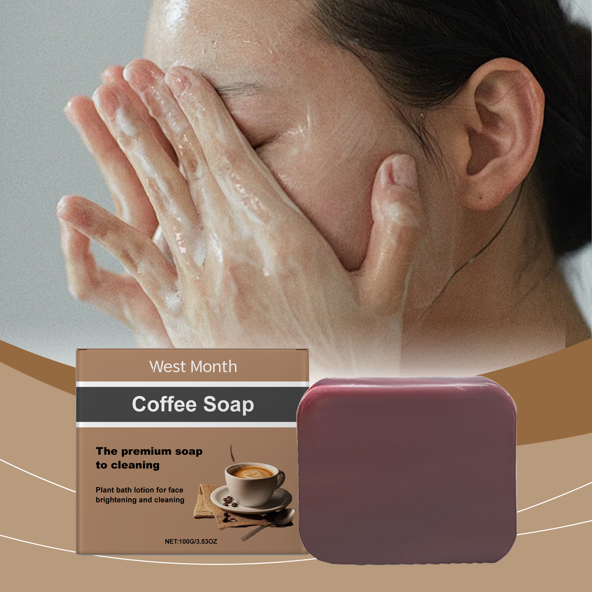 Coffee Cleansing Soap for Brighter, Nourished Skin
