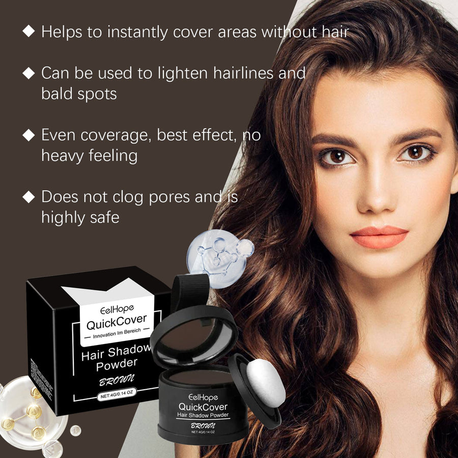 Brown Hairline Powder for Fuller-Looking Hair Coverage