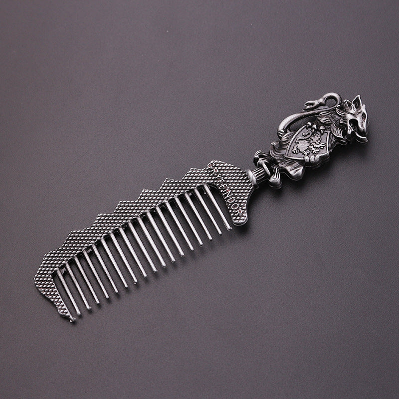 Gryffindor Ornate Metal Comb — Collectible Fan Gift