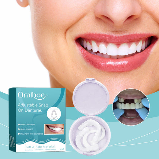 Adjustable Snap‑On Dentures — Realistic Smile in Minutes