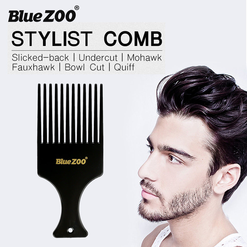 Dual-Sided Styling Comb – Rounded Teeth for Slicked-Back Hair