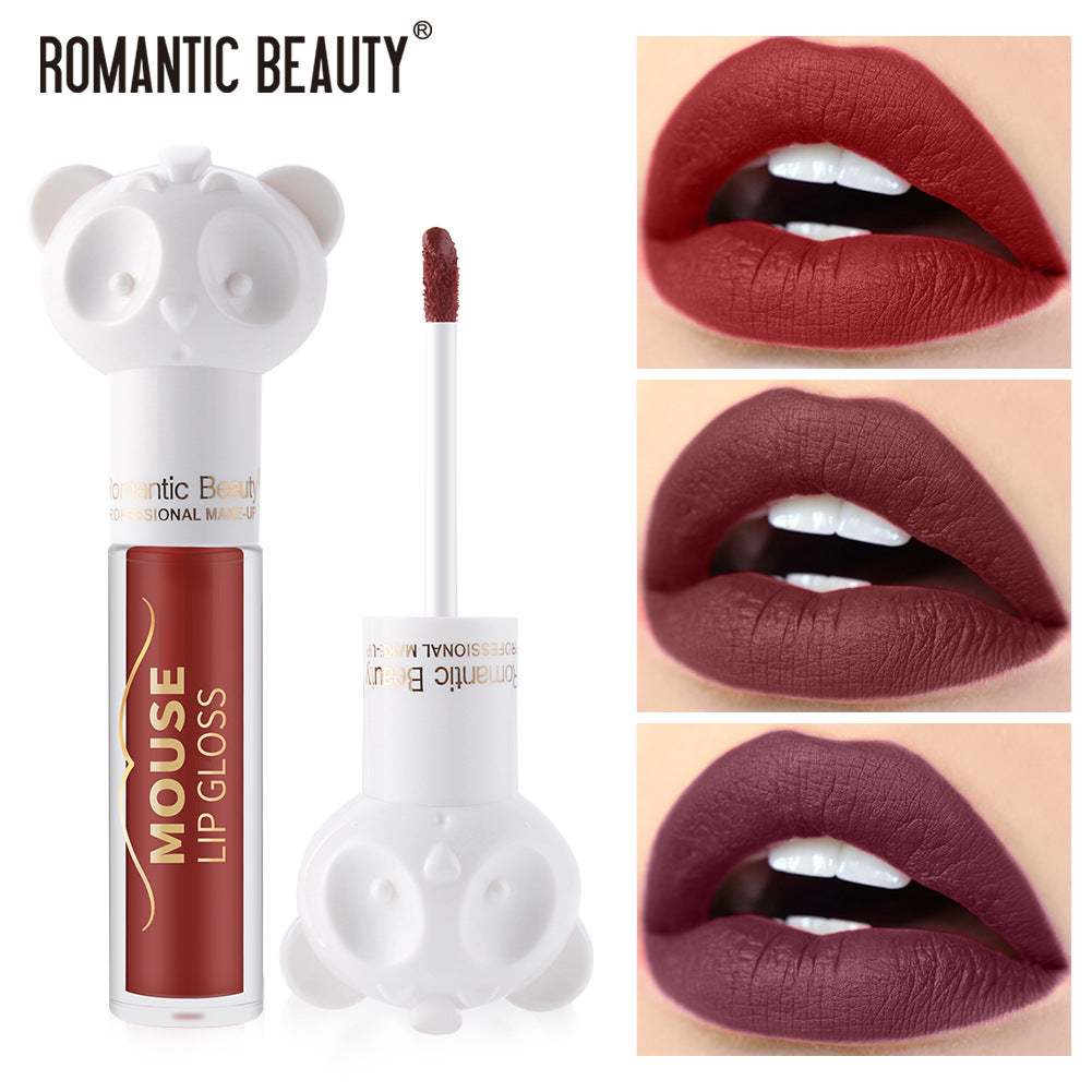 Lip Glaze for Soft-Matte Berry-Toned Color