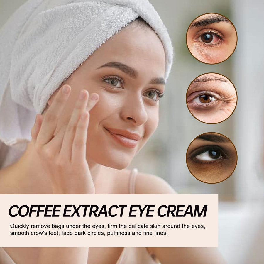 Coffee Eye Cream for Puffiness, Dark Circles & Lines
