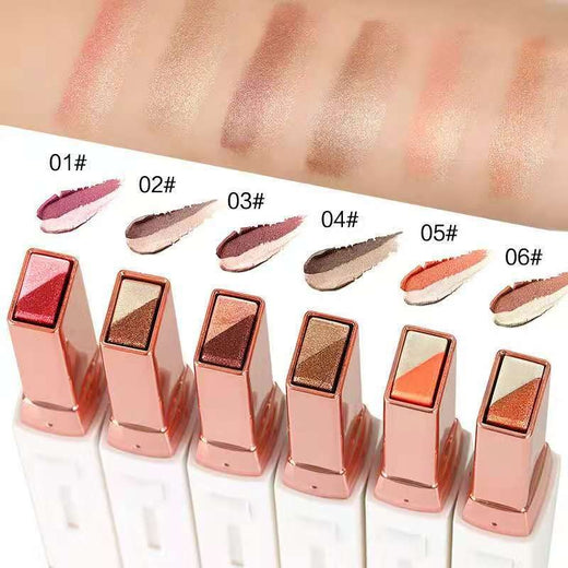 Dual-Tone Eyeshadow Stick for Fast Dimensional Looks