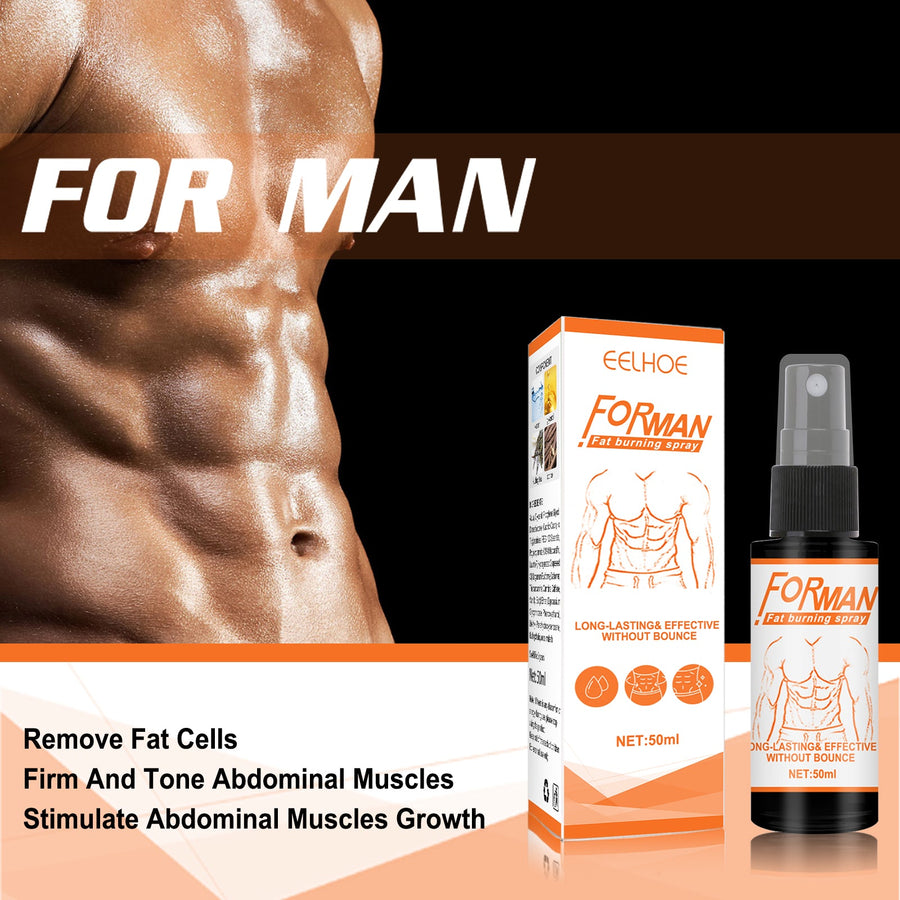Body Sculpting Fat Burner Spray — Visible Six-Pack for Men