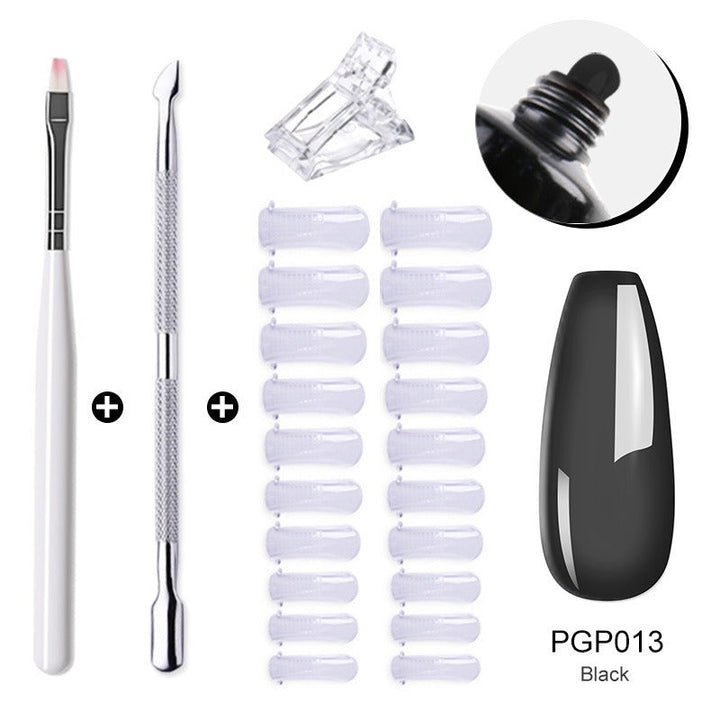 Gel Nail Extension Kit — Salon-Quality Cured Gel and Tips