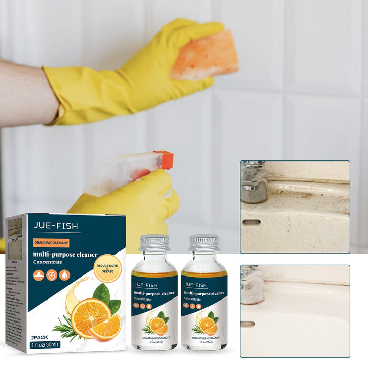 Kitchen Grease Remover Concentrate, Orange-Powered 2-Pack