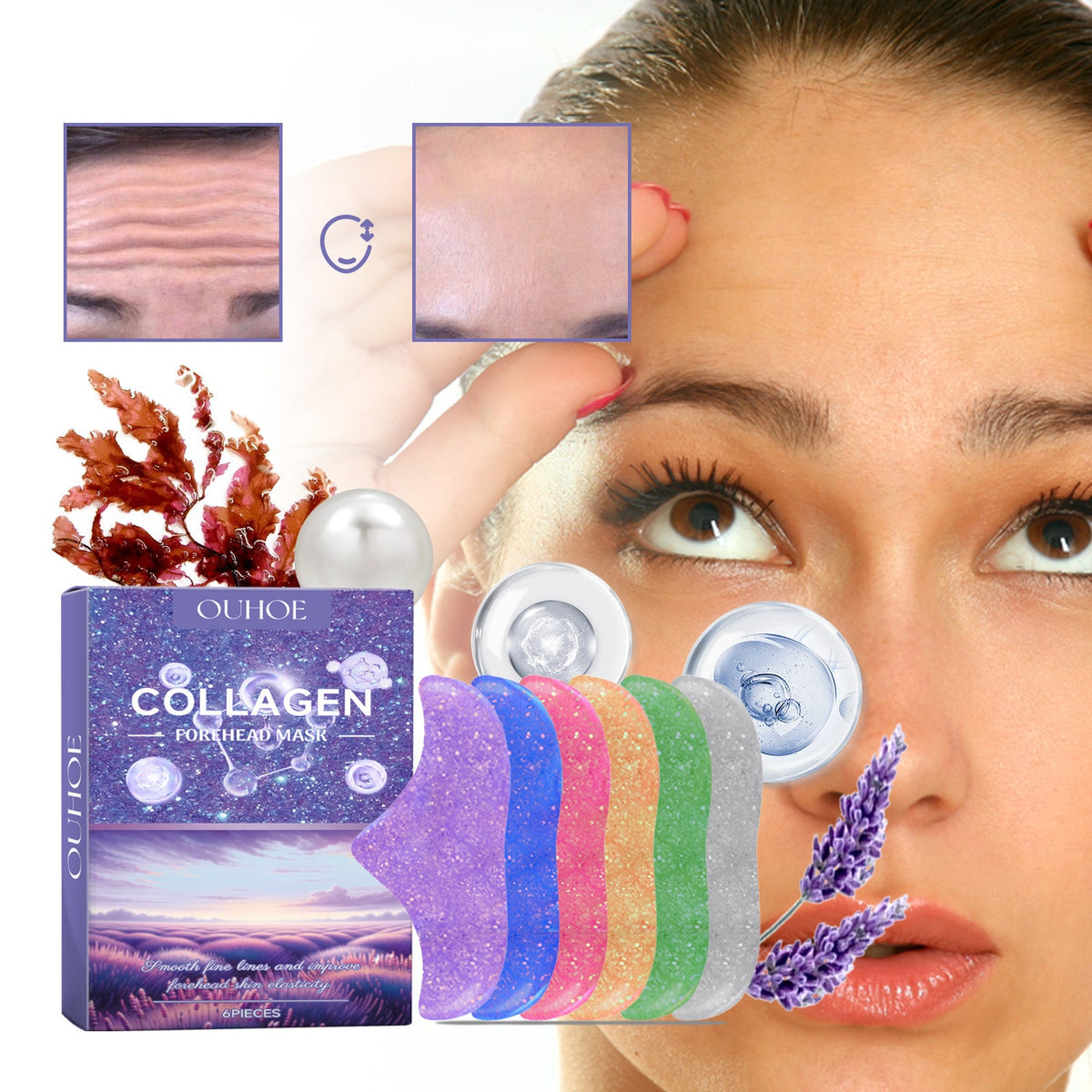 Ouhoe Collagen Lip Mask, Repair Lip Lines, Remove Dead Skin