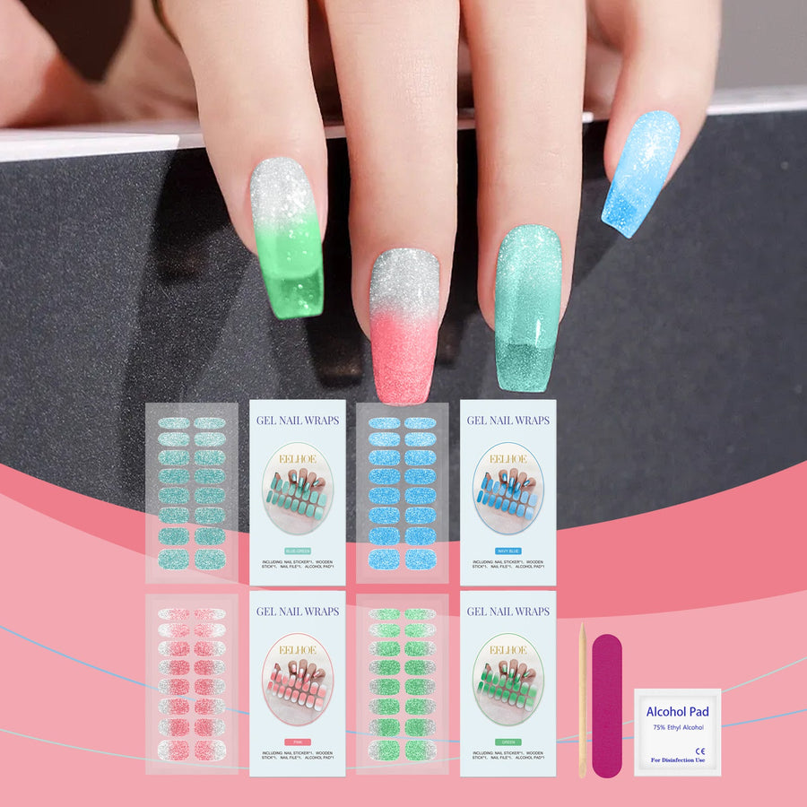 Soft Gel Nail Stickers - Salon Gel Nails In Minutes