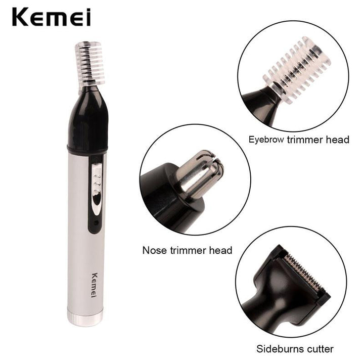 4-in-1 Grooming Trimmer — Painless Nose, Ear, Eyebrow, Beard