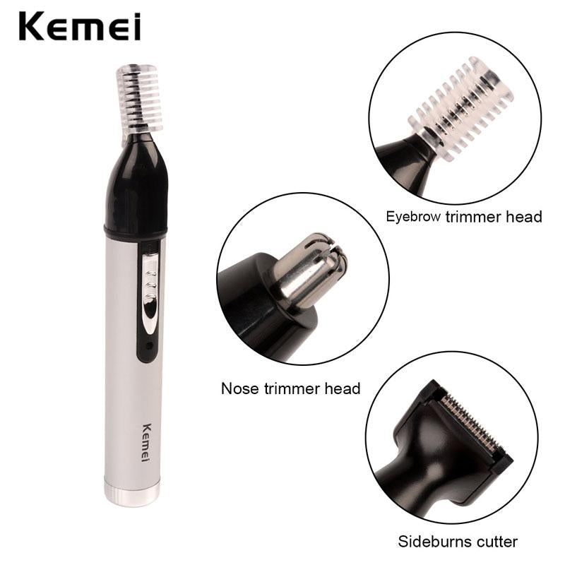4-in-1 Grooming Trimmer — Painless Nose, Ear, Eyebrow, Beard
