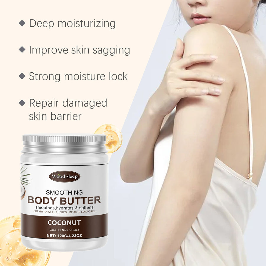 Coconut Body Butter for Deep Moisture and Soft Skin