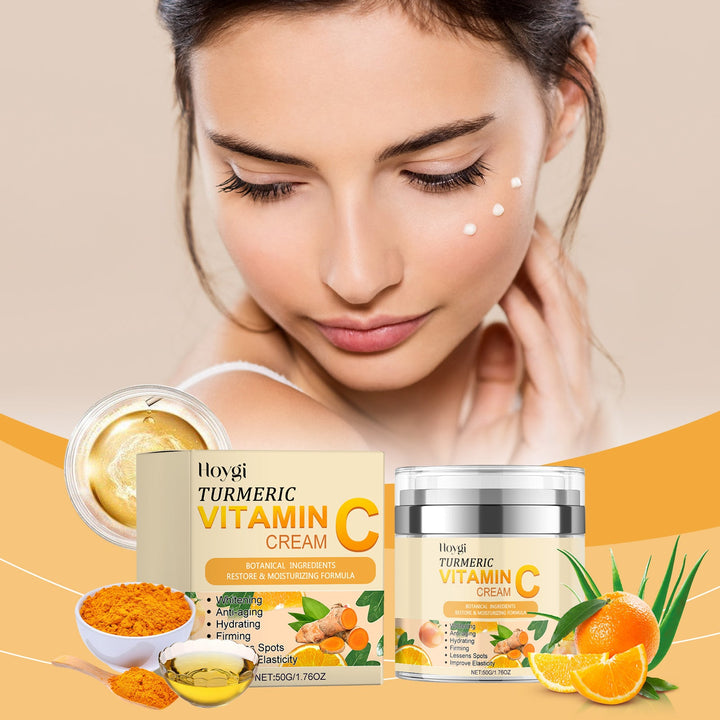 Turmeric Vitamin C Cream for Dark Spots & Uneven Tone