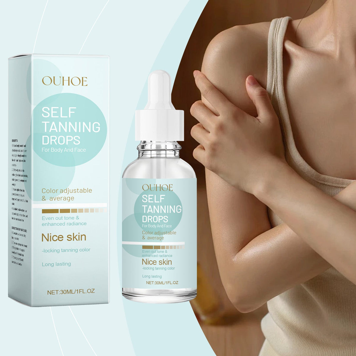 Tanning Drops: Custom-Blend Glow for Every Skin Tone