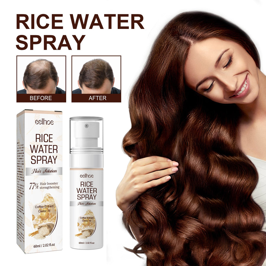 Rice Water Hair Spray for Fuller-Looking, Stronger Hair