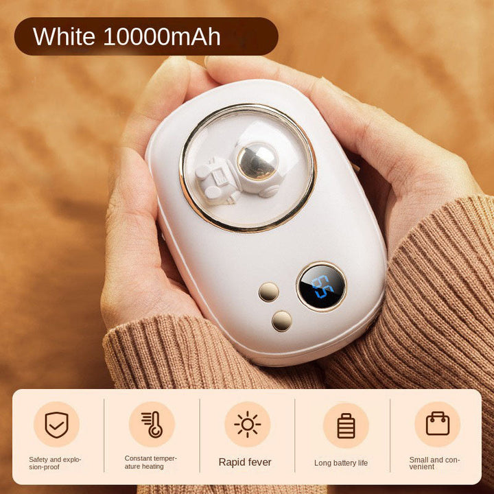 Hand Warmer Power Bank — 10000mAh, 7-Hour Heat, Astronaut