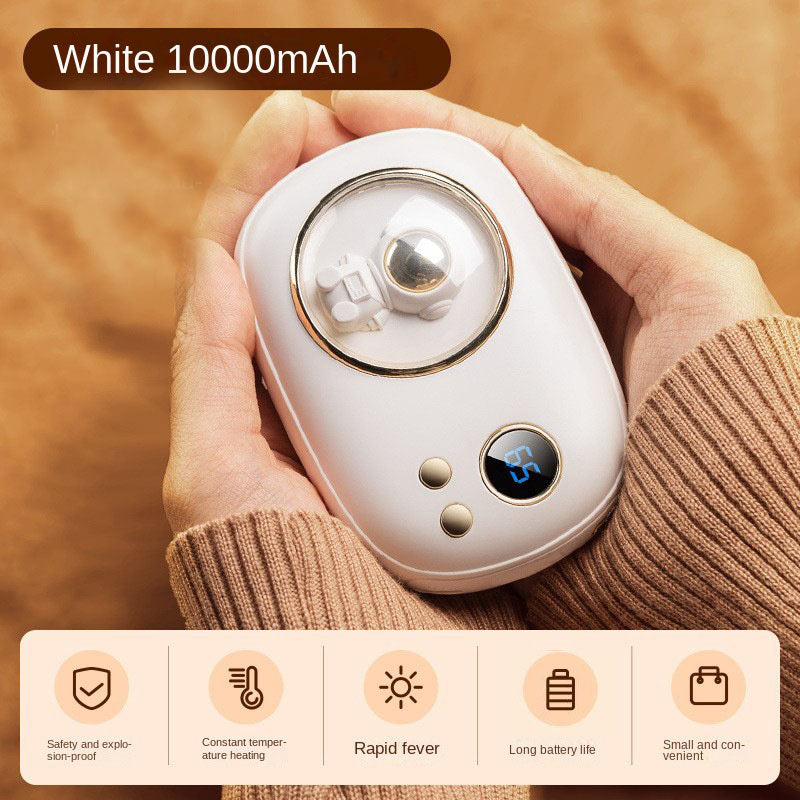 Hand Warmer Power Bank — 10000mAh, 7-Hour Heat, Astronaut