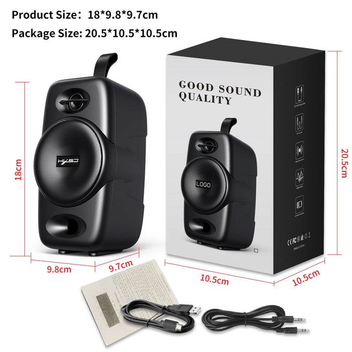 HiFi Bluetooth 5.0 Speaker — 2000mAh Battery, 4 Playback Modes