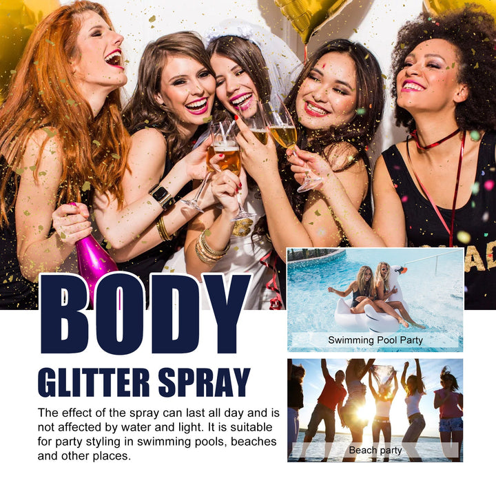 Glitter Spray Highlighter for Water-Resistant Glow