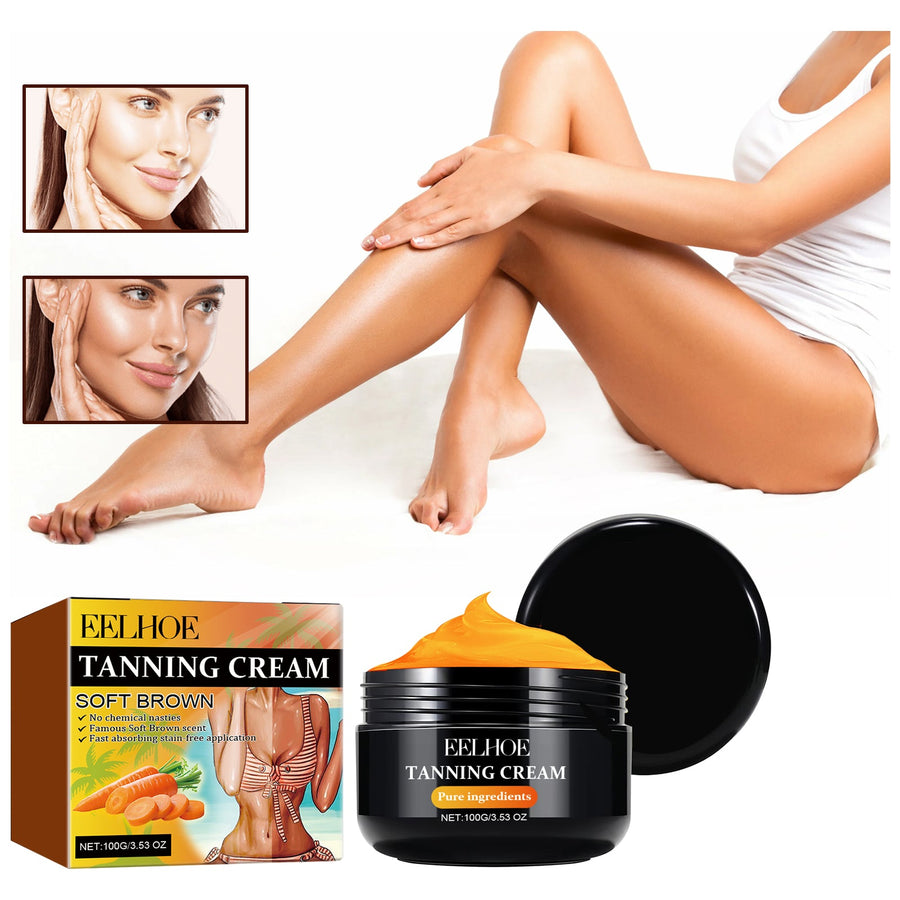 Self-Tanning Cream for Natural Wheat Tan Without Smell